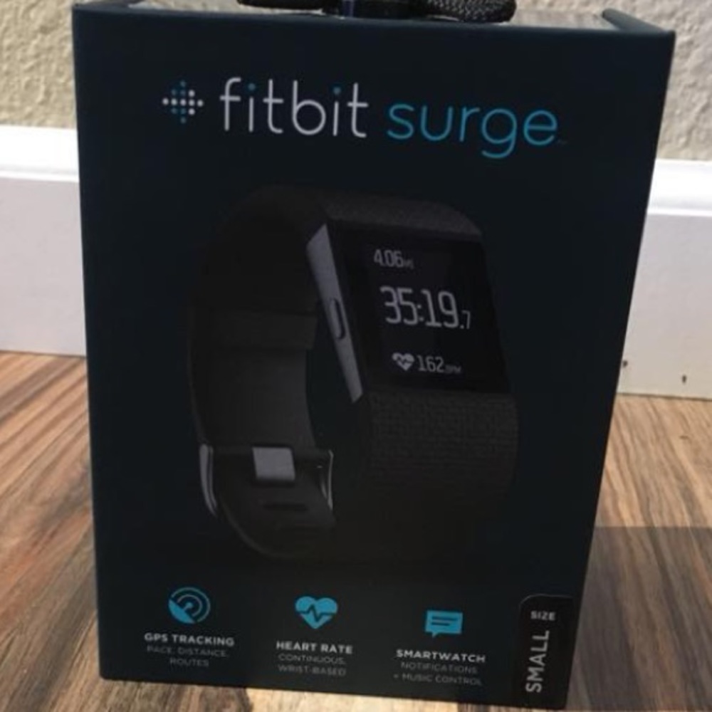 S Black Fitbit Surge